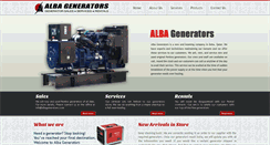 Desktop Screenshot of albagenerators.com